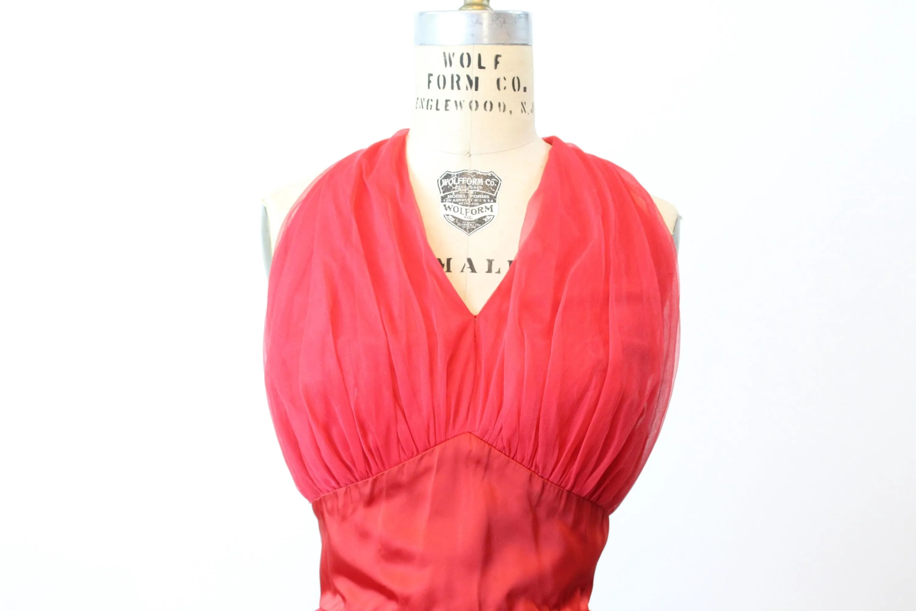 1950s LILLI DIAMOND cage halter rhinestone dress xs | new fall winter