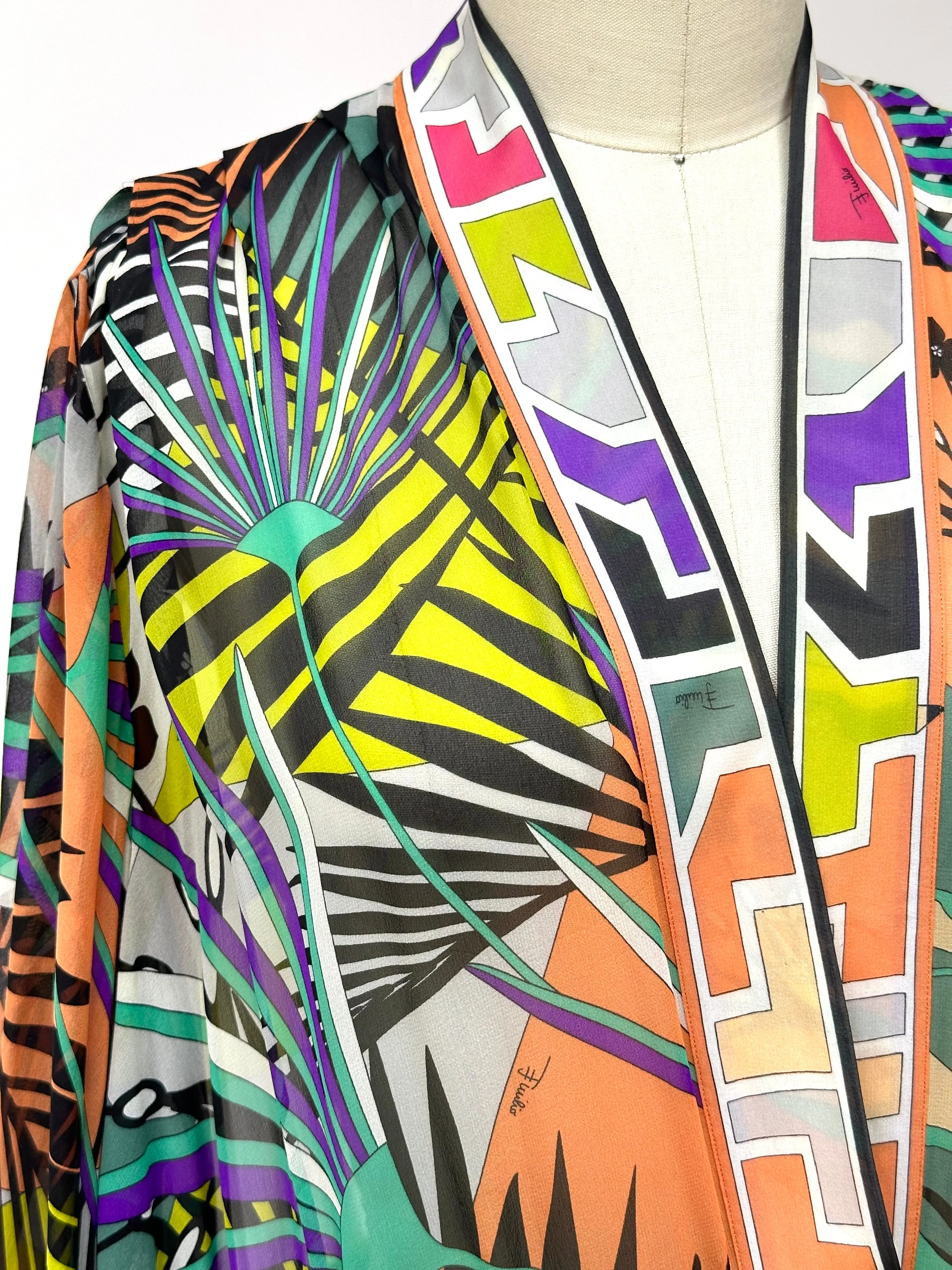 2009 Runway Emilio Pucci Silk Chiffon Dress
