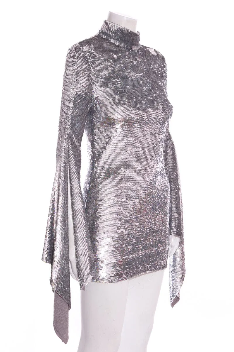 Ashish Silver Sequin Dress SZ XS NWT
