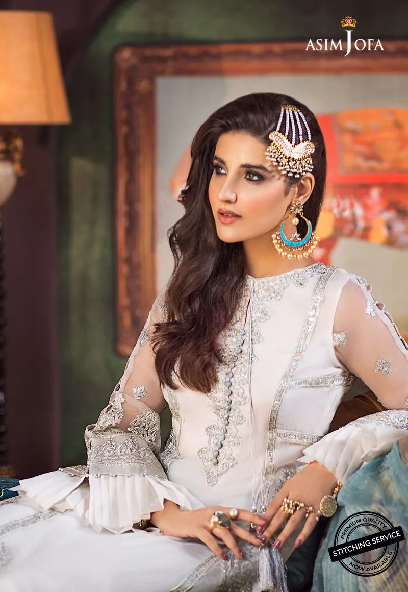 Asim Jofa New Party Suit with Embroidery #Y6047