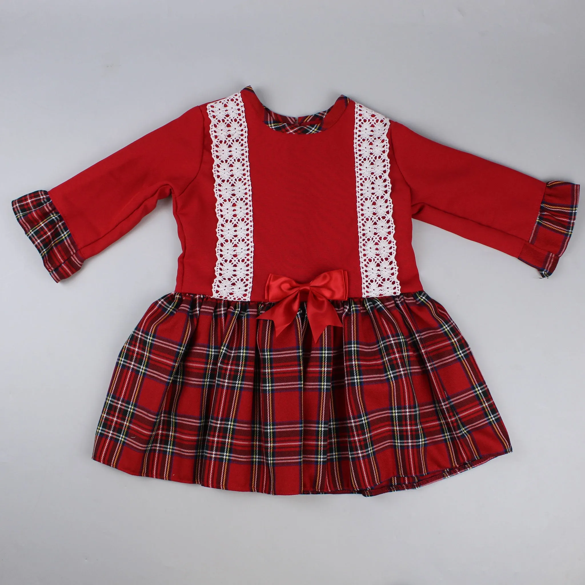 Baby Girls Red Tartan Dress