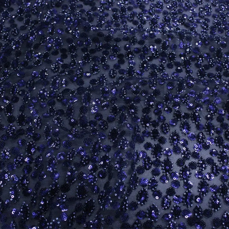 Beaded Bridal Lace Fabric 130 cm