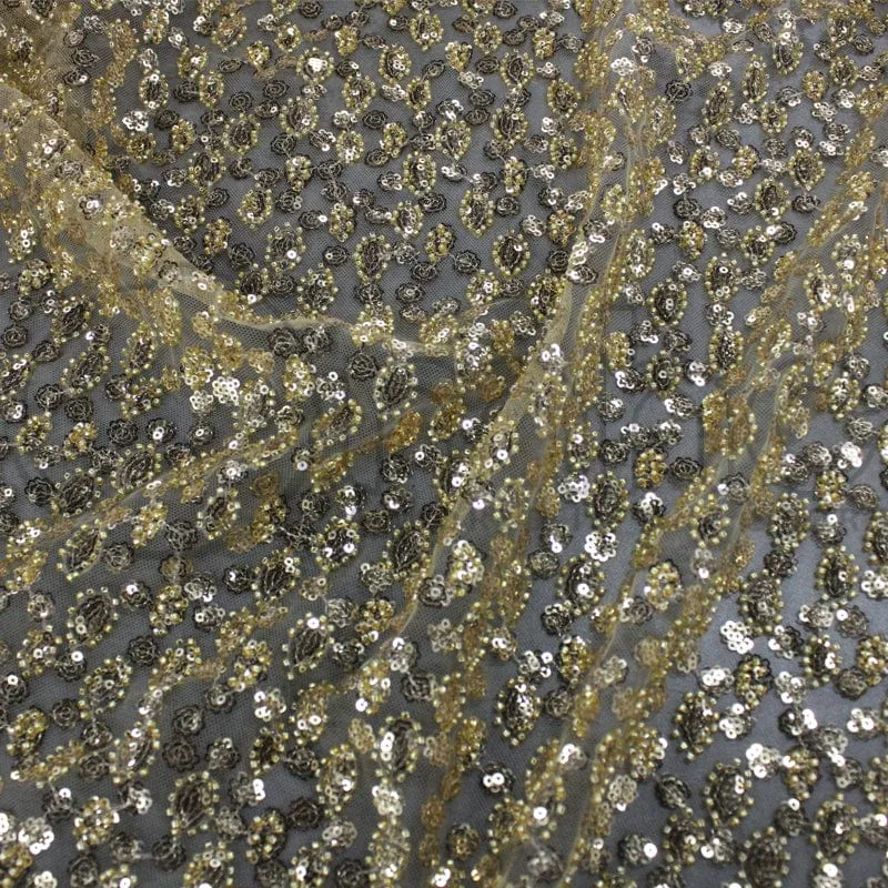 Beaded Bridal Lace Fabric 130 cm