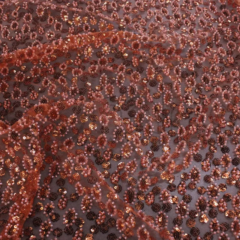 Beaded Bridal Lace Fabric 130 cm