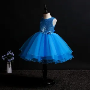 Blue Sequin Dress - 9 Months
