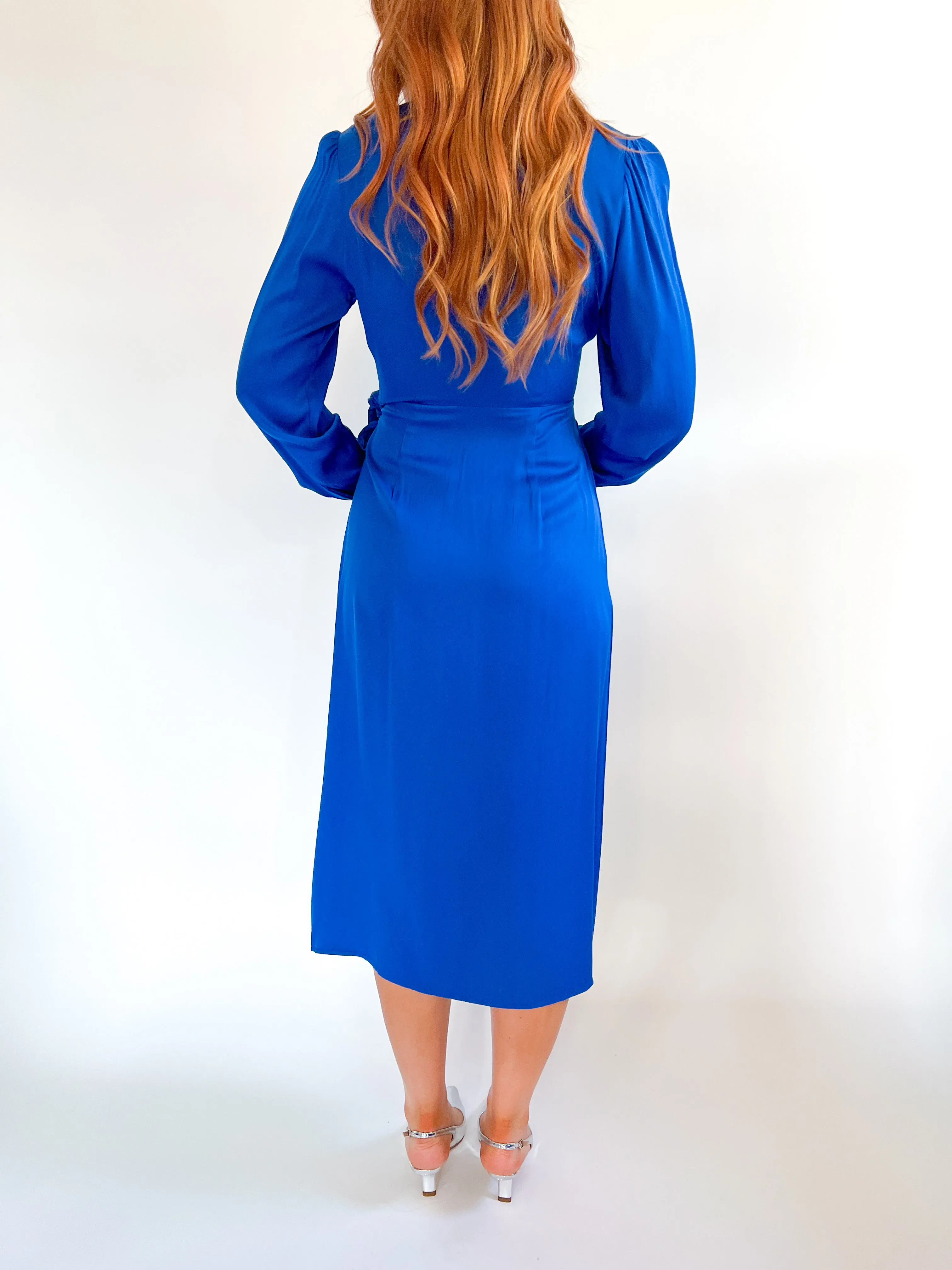 Chandell Silk Robe Midi Dress