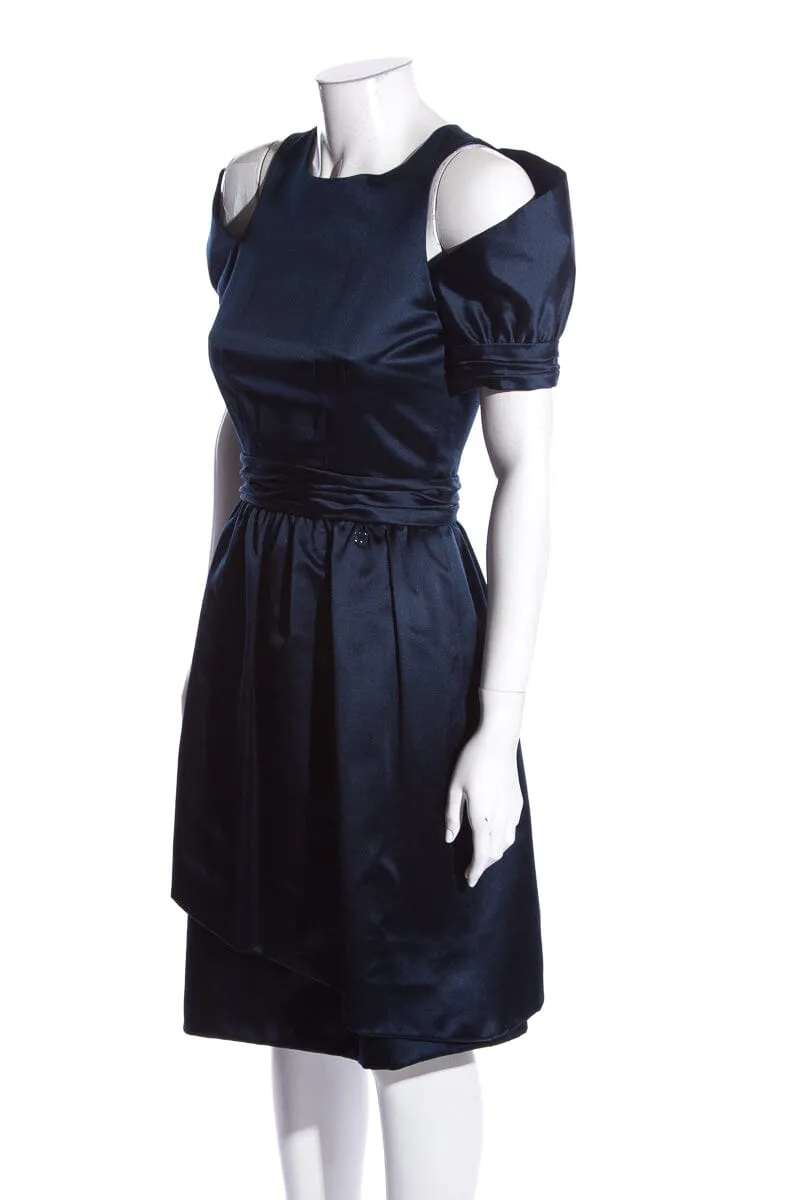 Chanel Navy Dress SZ 36 NWT