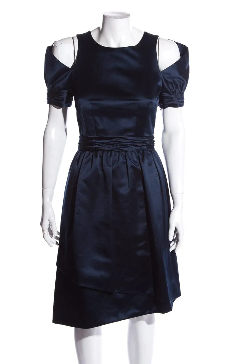 Chanel Navy Dress SZ 36 NWT