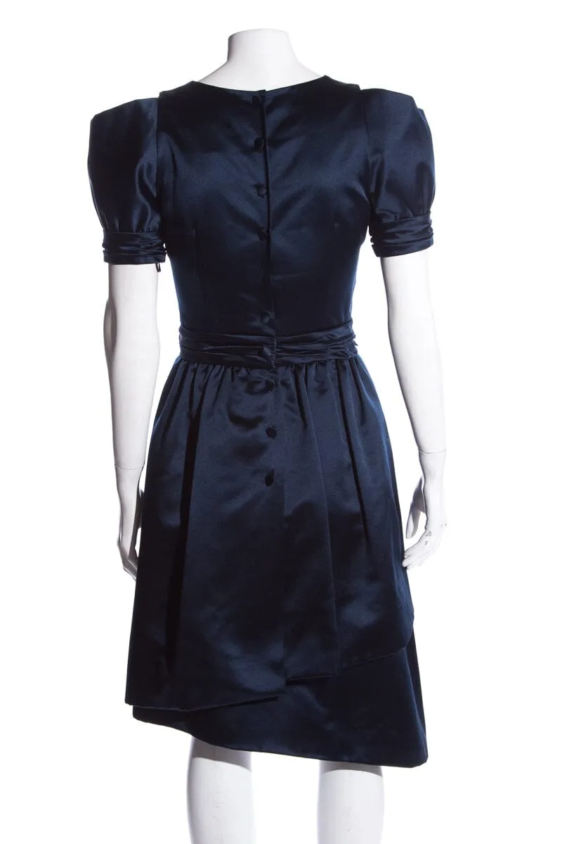 Chanel Navy Dress SZ 36 NWT