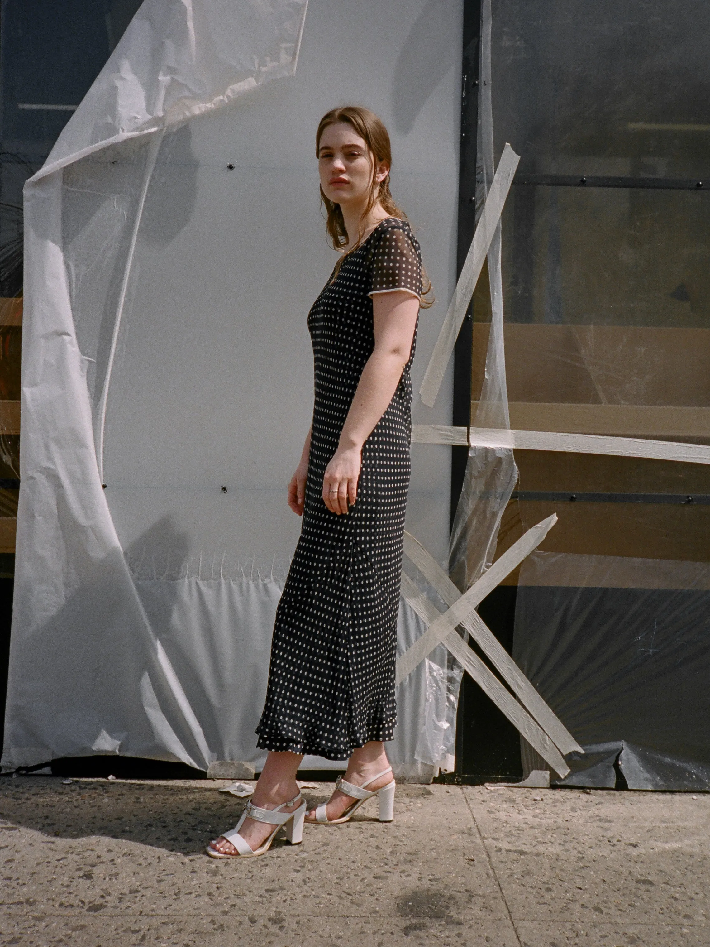 Chanel Polka Dot Silk Dress