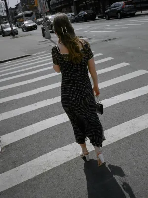 Chanel Polka Dot Silk Dress