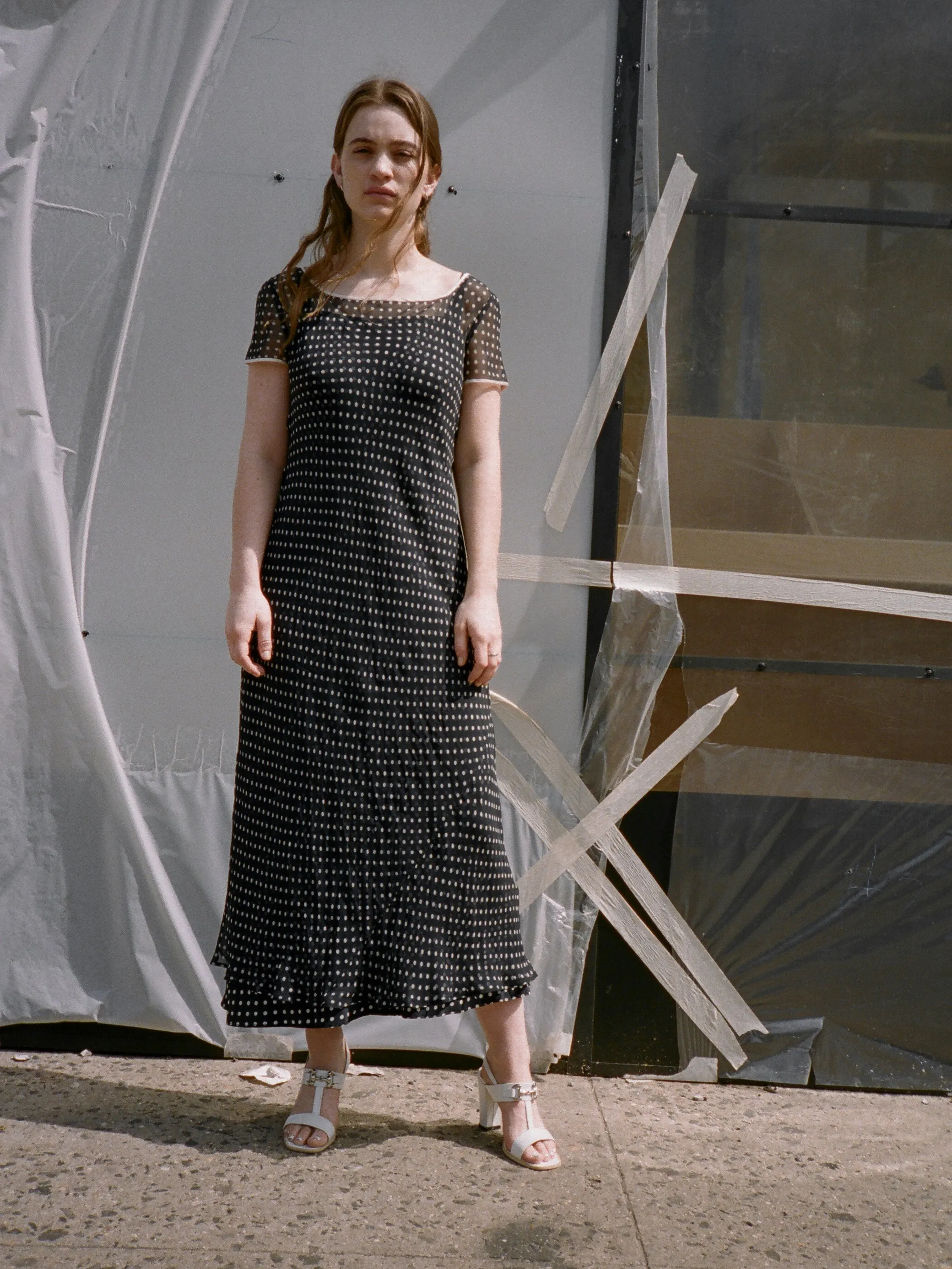Chanel Polka Dot Silk Dress