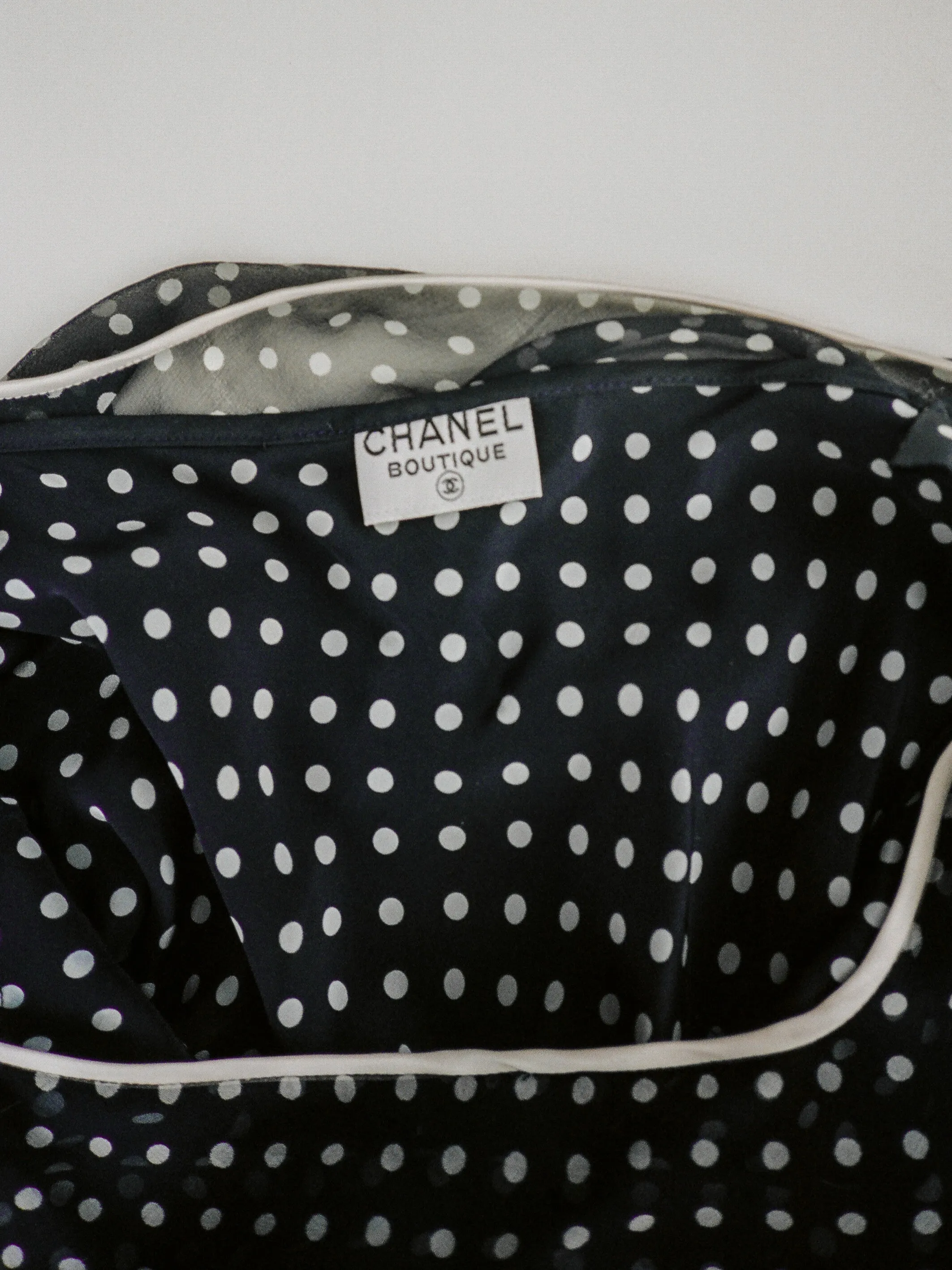 Chanel Polka Dot Silk Dress