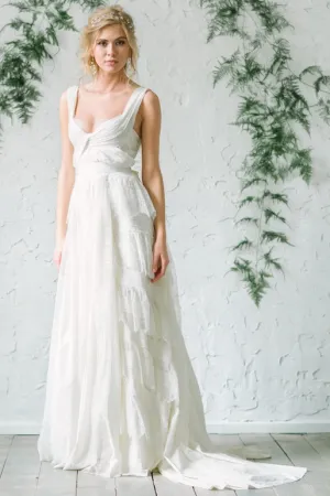 Chiffon and Lace Beach Wedding Dresses 2019