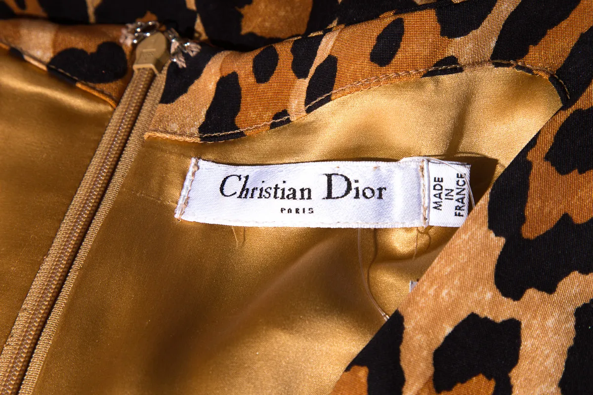 Christian Dior Leopard Dress SZ 12