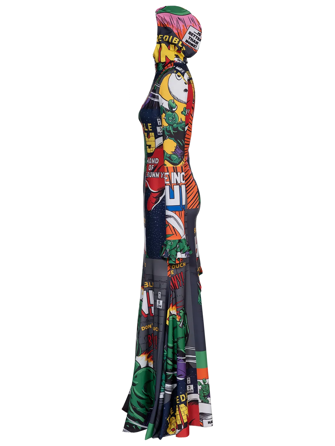 Comics Dress Hooded Dress