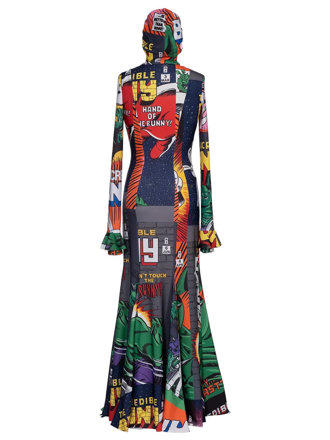 Comics Dress Hooded Dress