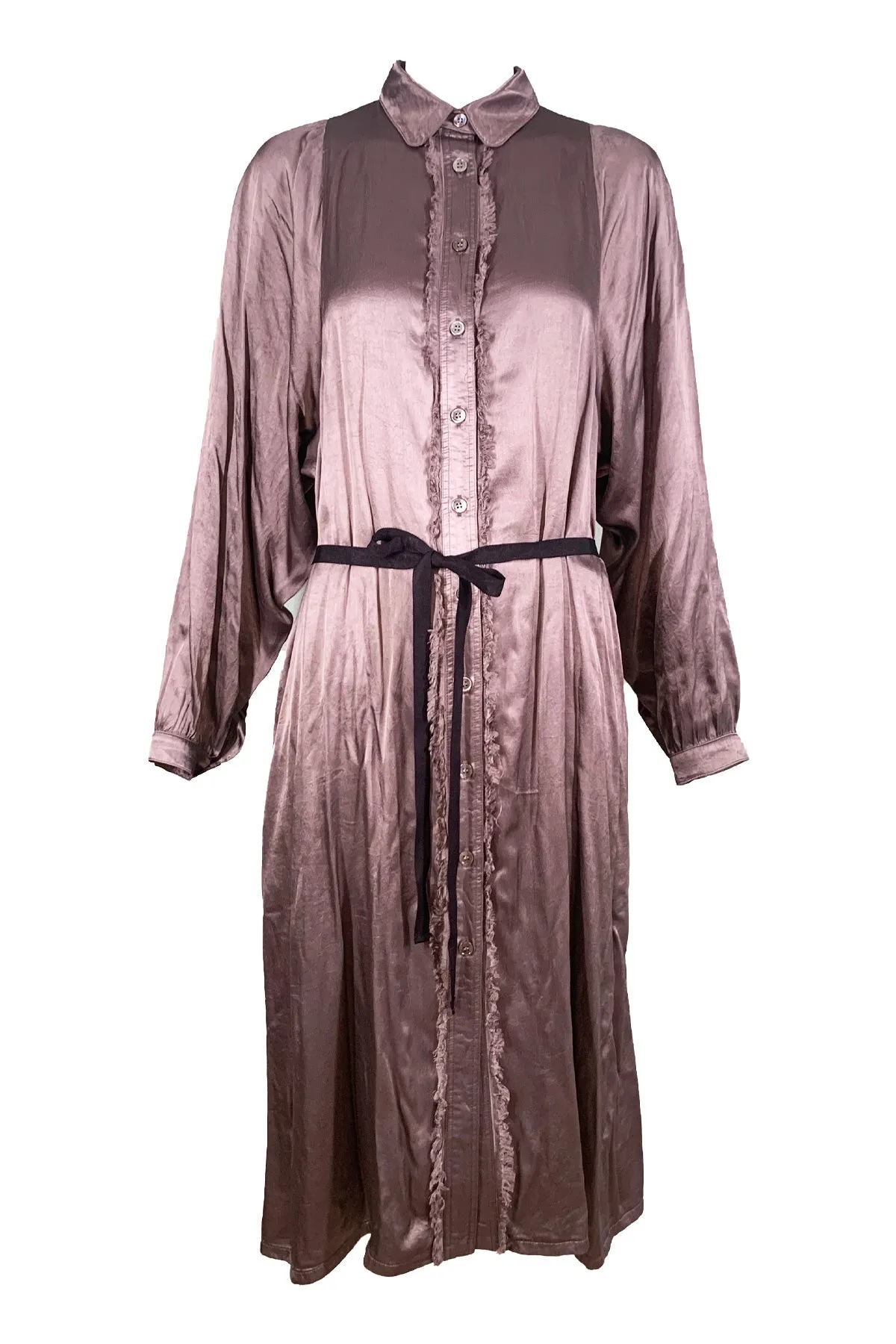 Dark Moss Pebble Satin Dress