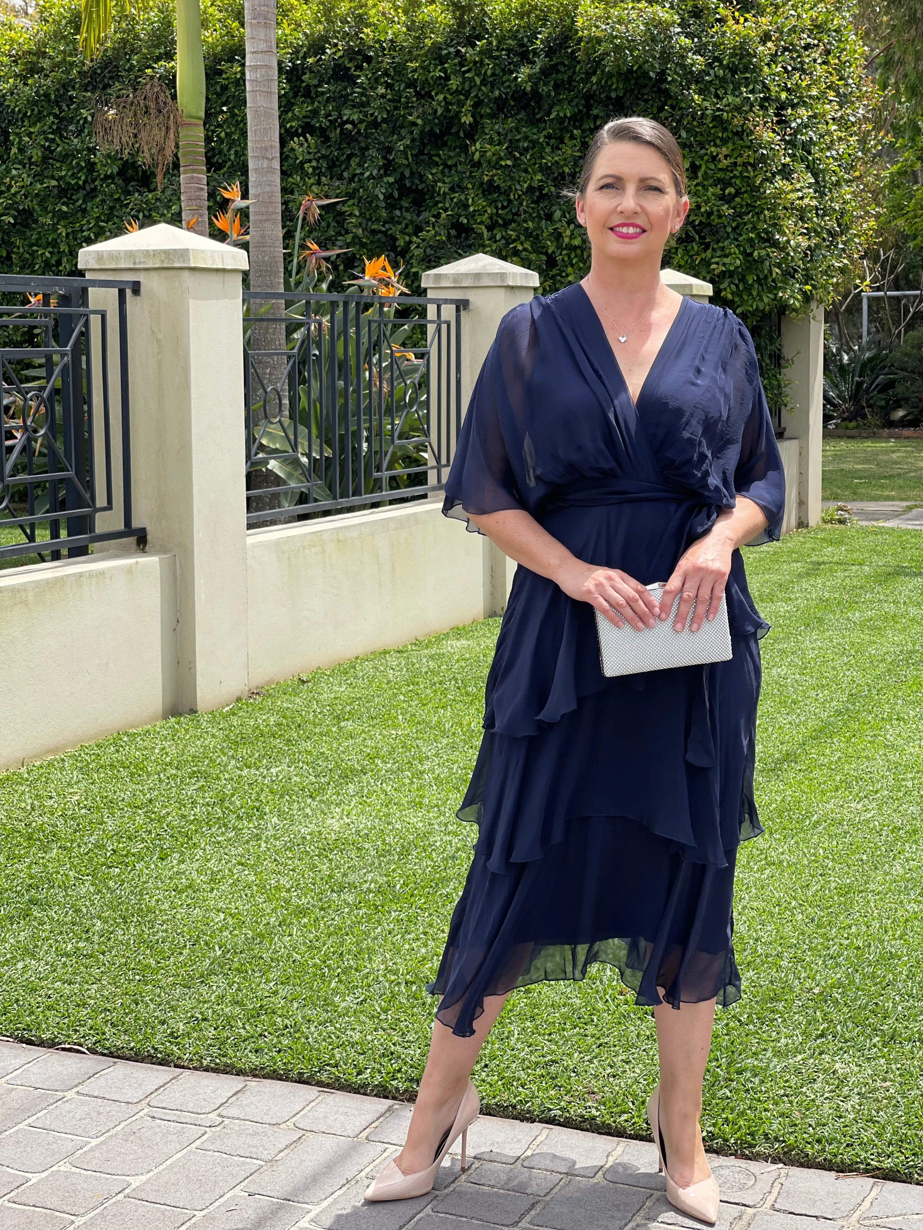 Desaily Midnight Silk Dress