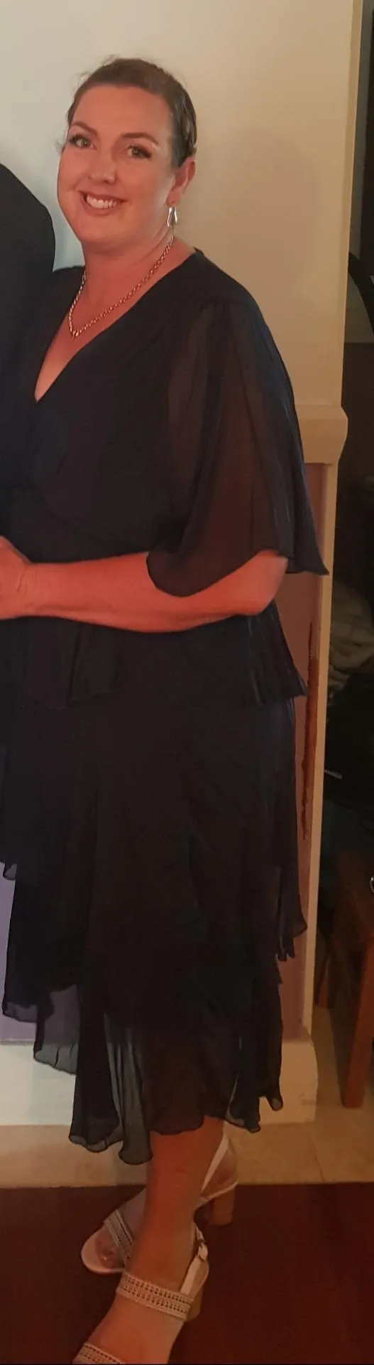Desaily Midnight Silk Dress