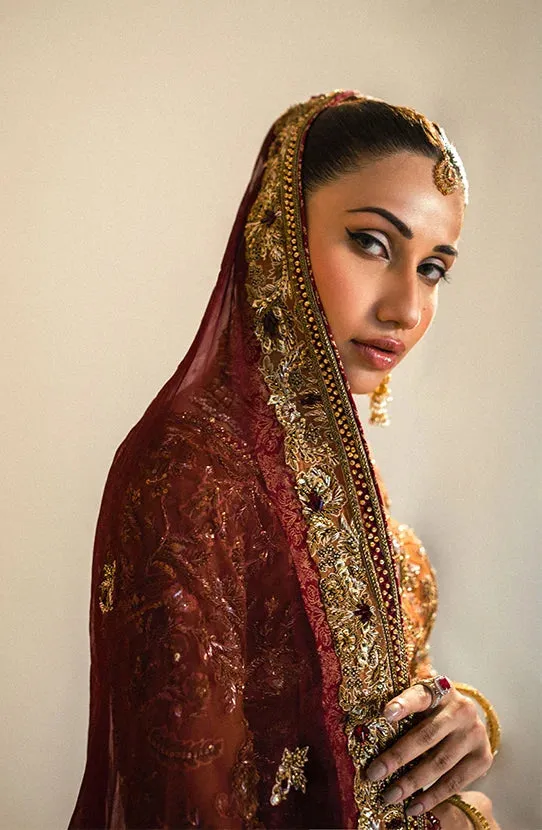 Embellished Lehenga and Choli Pakistani Bridal Dress