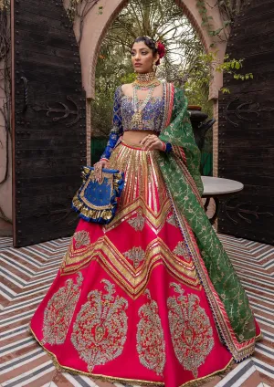 Embellished Pink Garchola Lehenga Choli Dress #BN1274