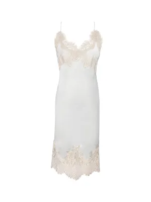 Eva Coco Slip Mid-Length Dress - Cloud/Pearl