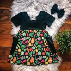 Fall Farmer’s Market Large Pocket Dress