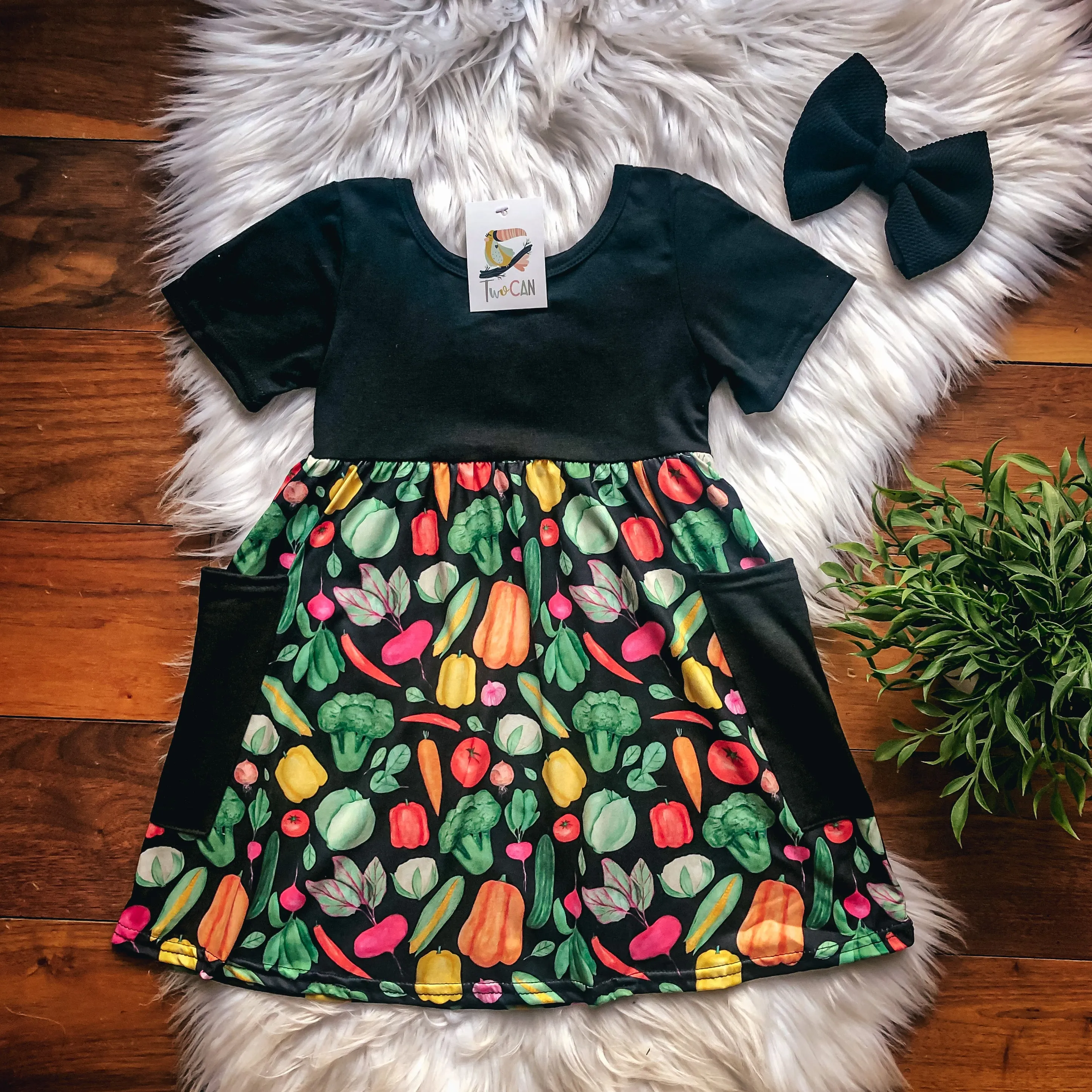 Fall Farmer’s Market Large Pocket Dress