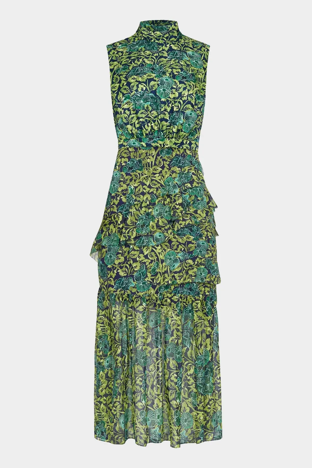 Fleur Ruffle Dress in Woodland