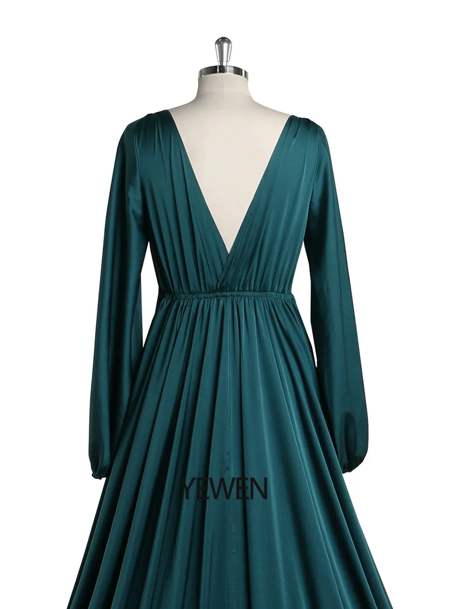 Full Sleeves Maternity Dress for Photoshoot Boho Maternity Gown Baby Shower  YEWEN Plus Size YW220528
