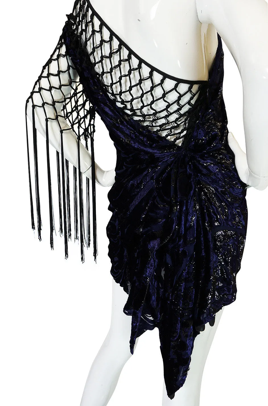 F/W 2010 Peter Dundas for Pucci Fringed Silk Devore Mini Dress