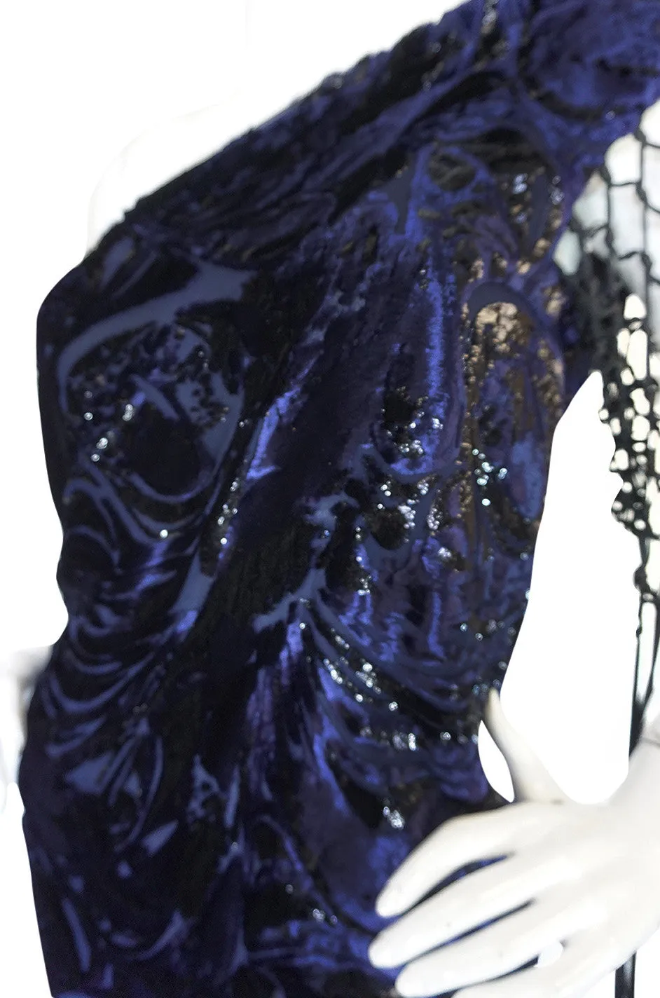 F/W 2010 Peter Dundas for Pucci Fringed Silk Devore Mini Dress