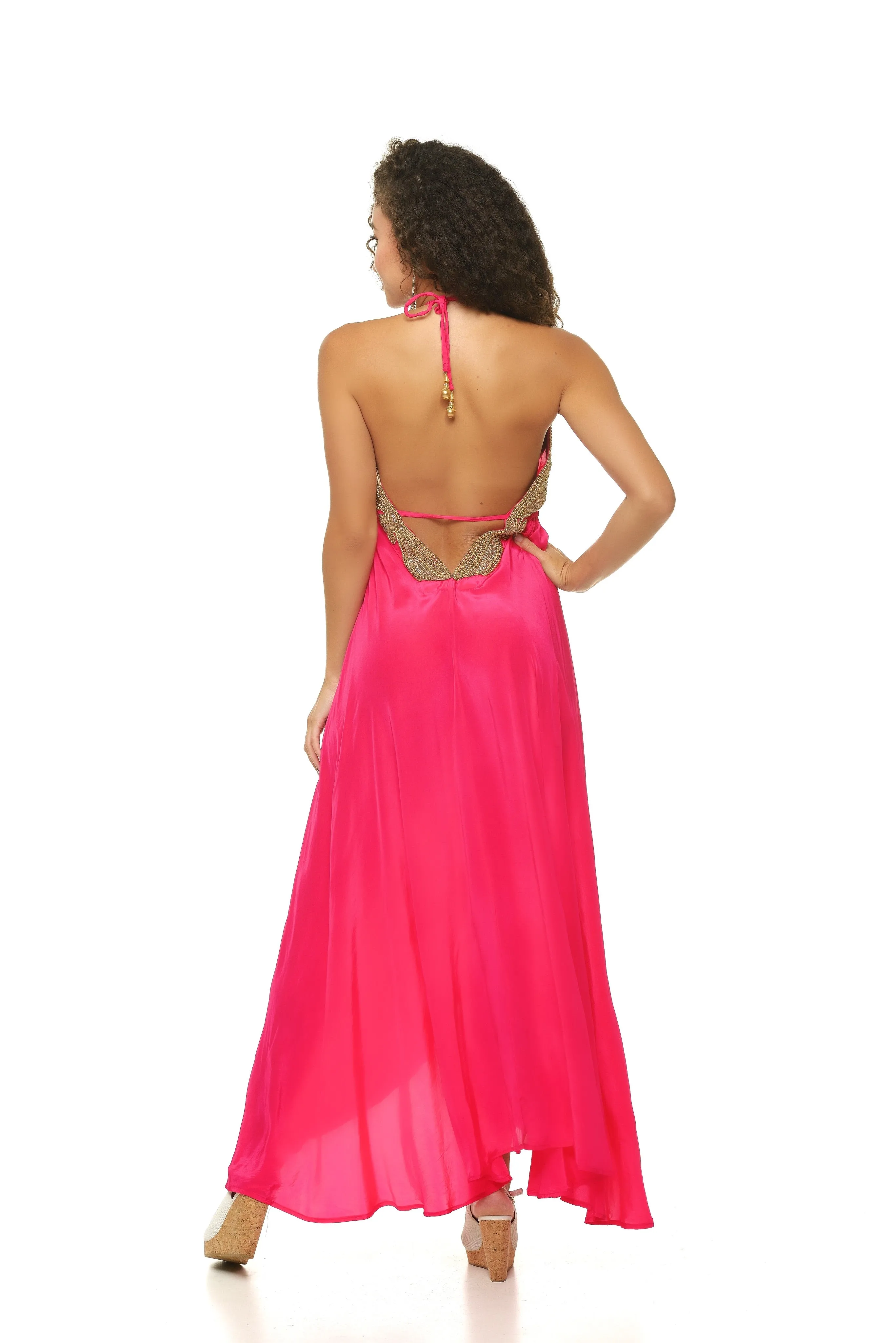 Heavenly Beaded Scarf Dress