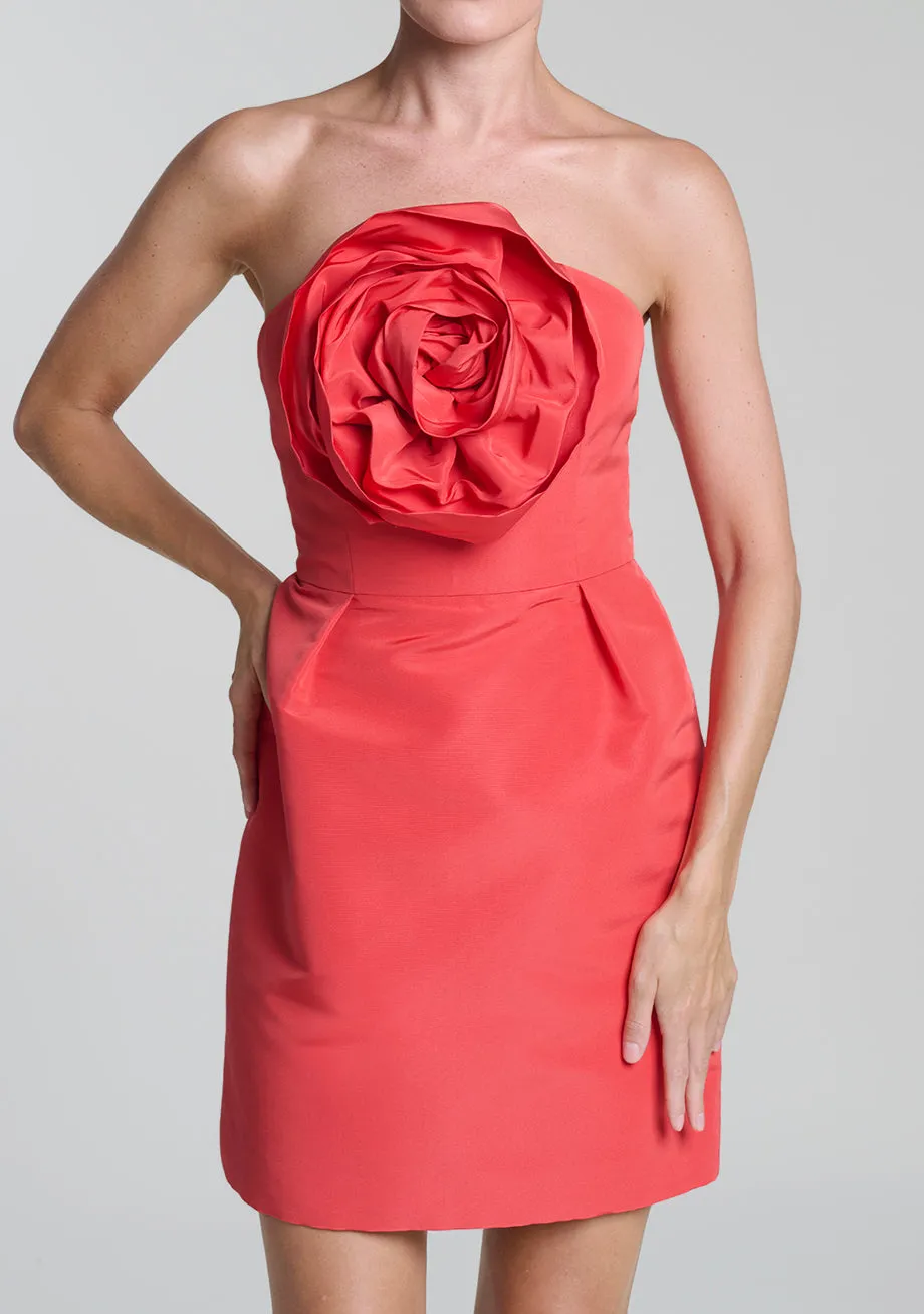 Ivette Silk Faille Mini Dress