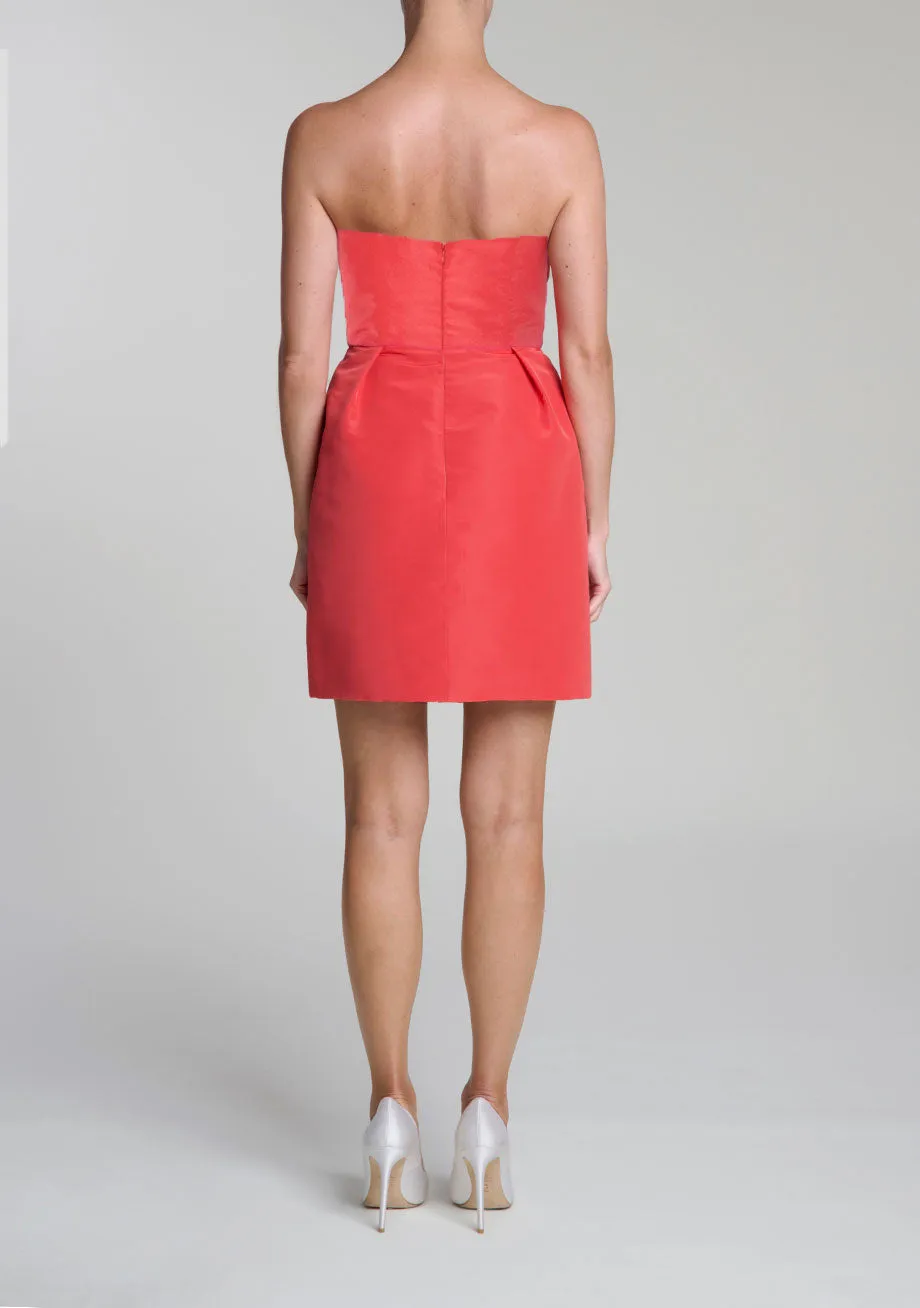 Ivette Silk Faille Mini Dress