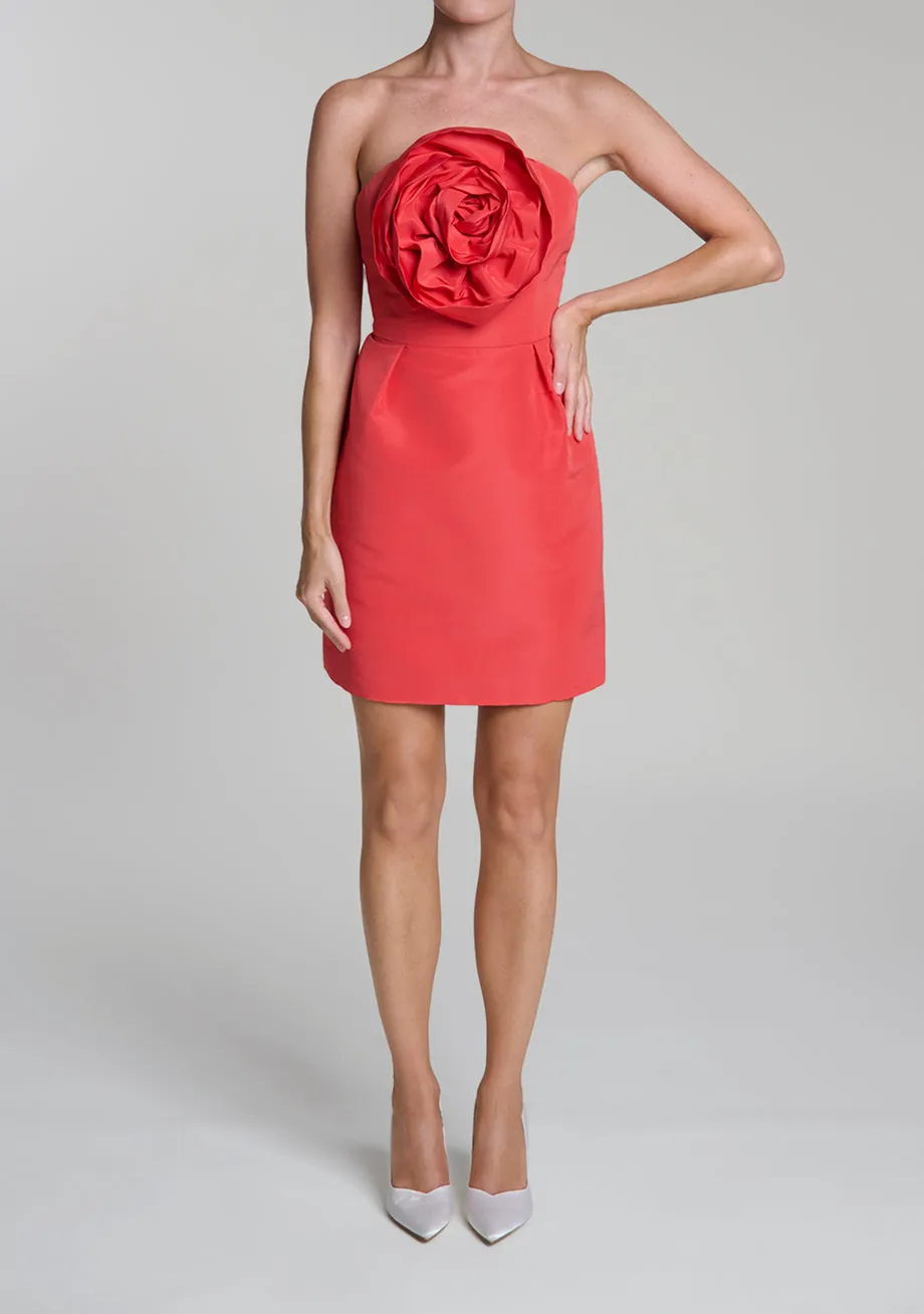 Ivette Silk Faille Mini Dress