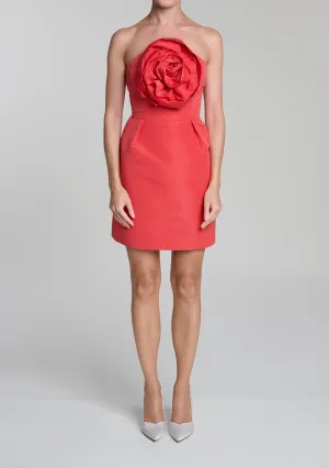 Ivette Silk Faille Mini Dress