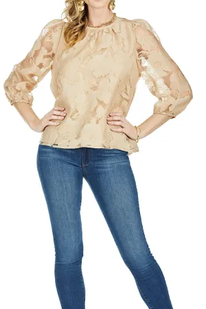Jade Ruched Neck Top in