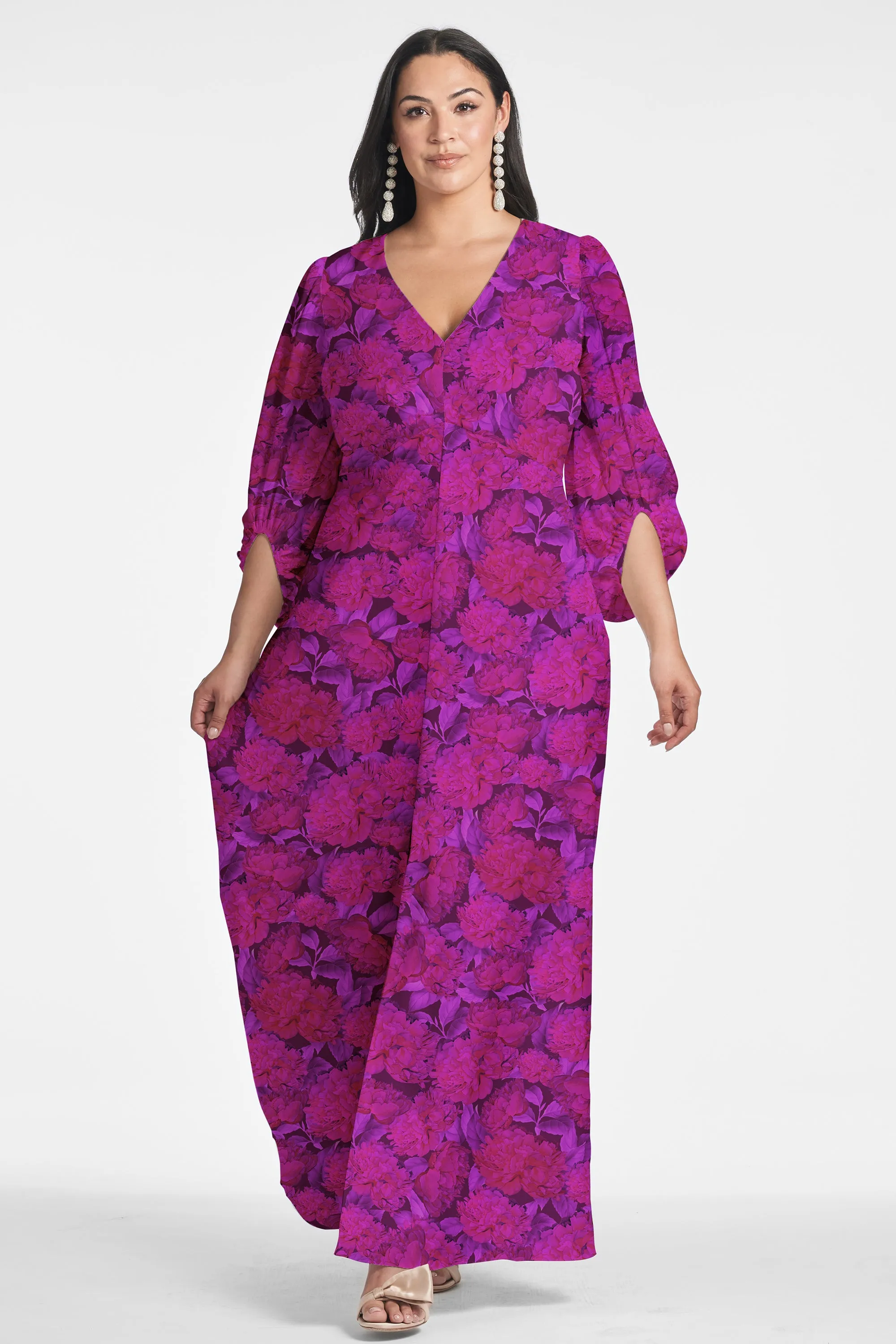 Jenny Gown - Magenta Bloom