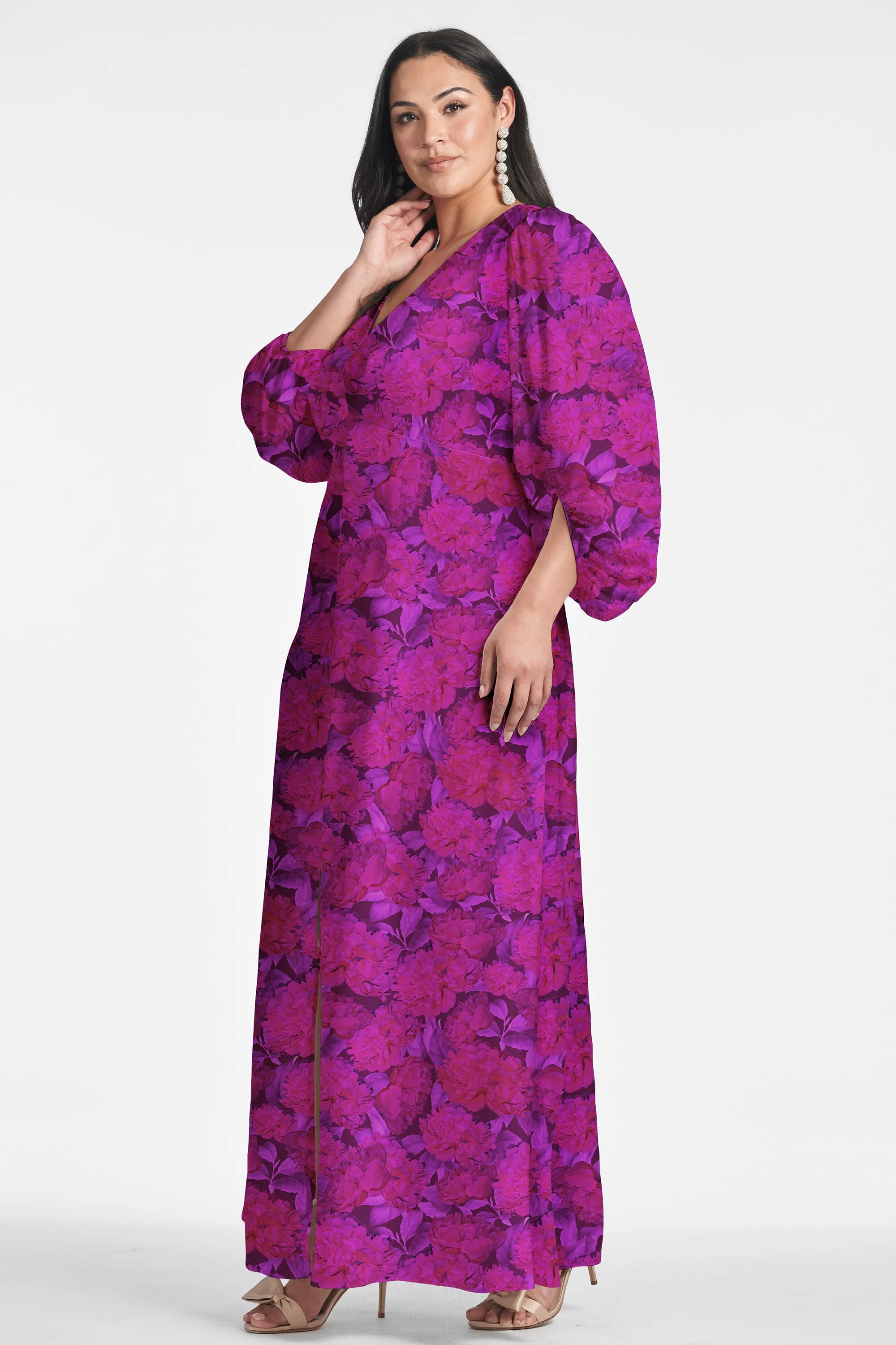 Jenny Gown - Magenta Bloom