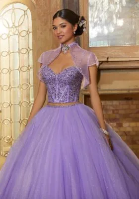 Jewel Encrusted Two-Piece Dress