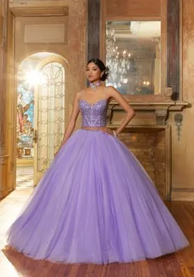 Jewel Encrusted Two-Piece Dress