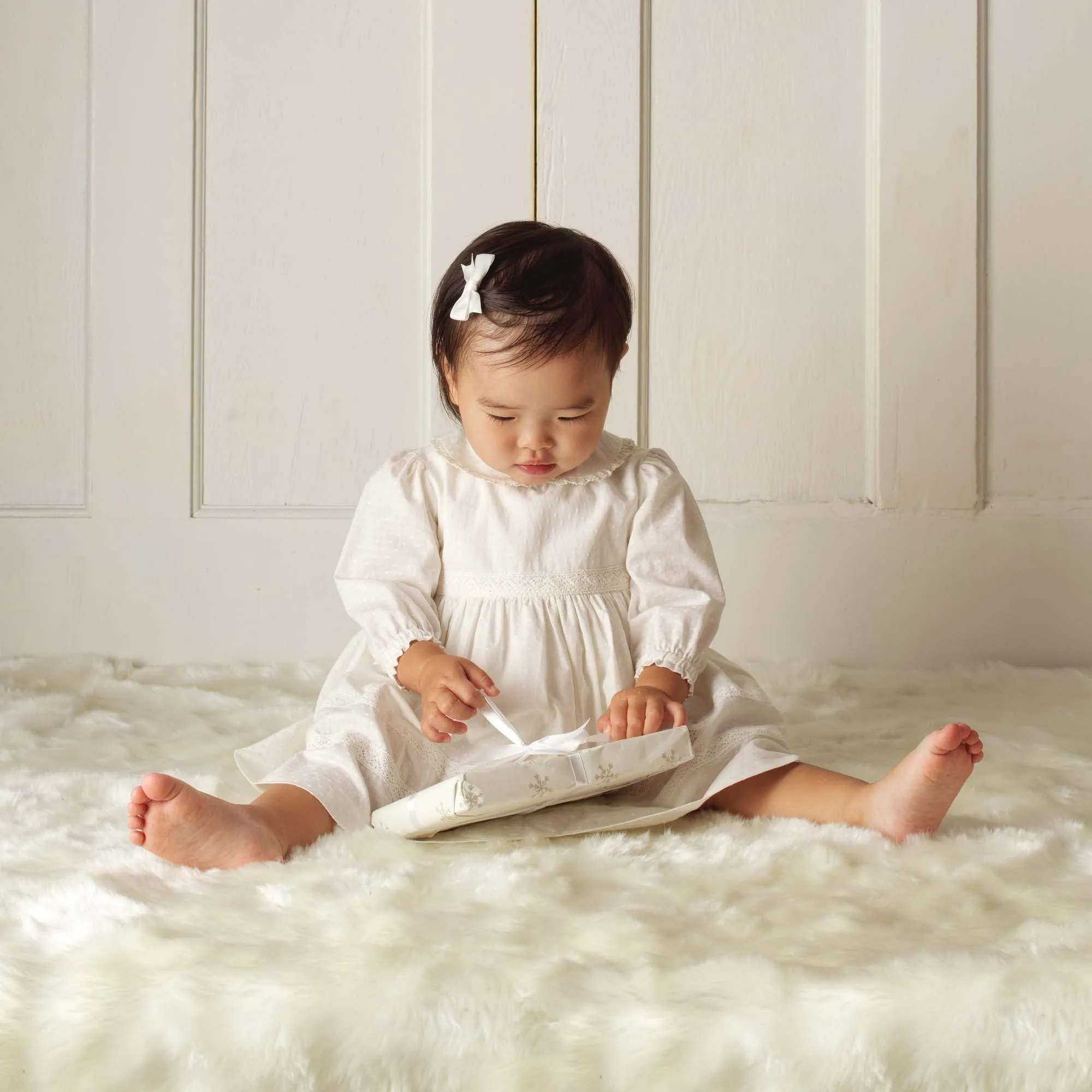 Lace Trim Dress & Bloomers