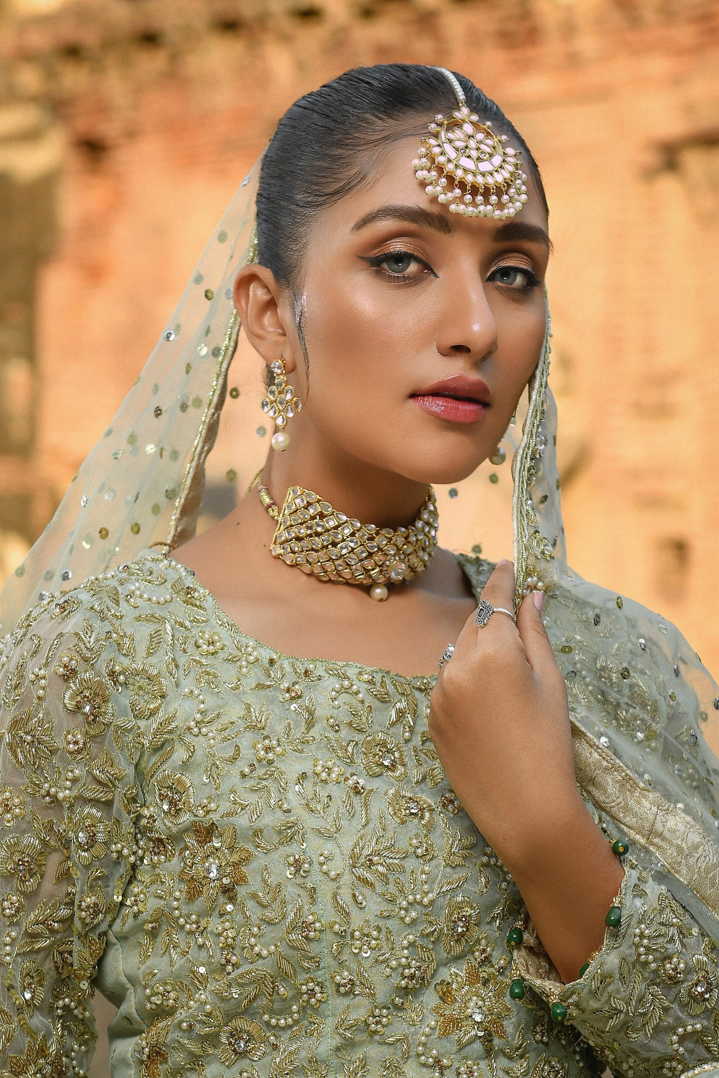 Lengha Choli Dupatta Traditional Bridal Dress #BS714