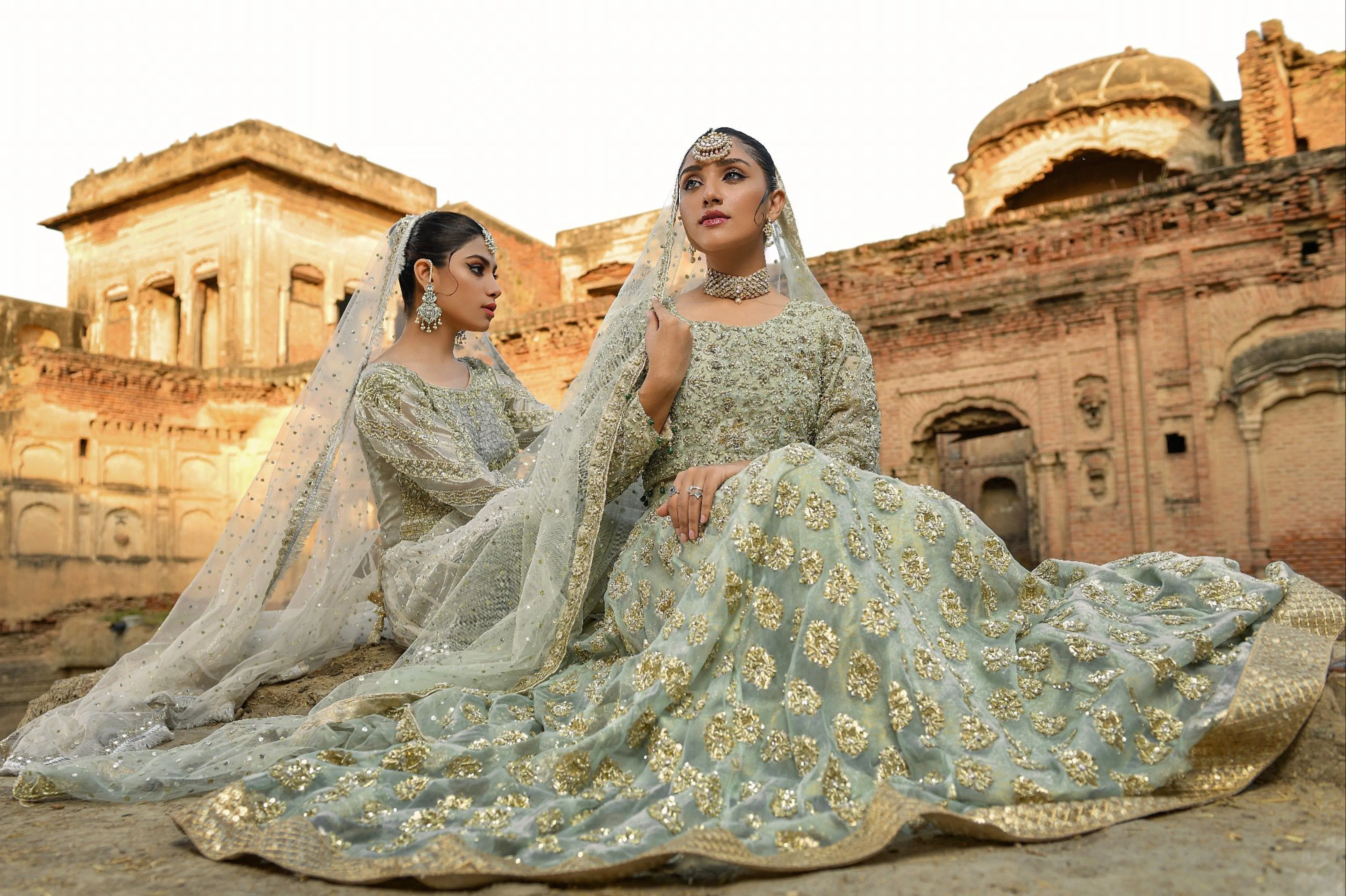 Lengha Choli Dupatta Traditional Bridal Dress #BS714