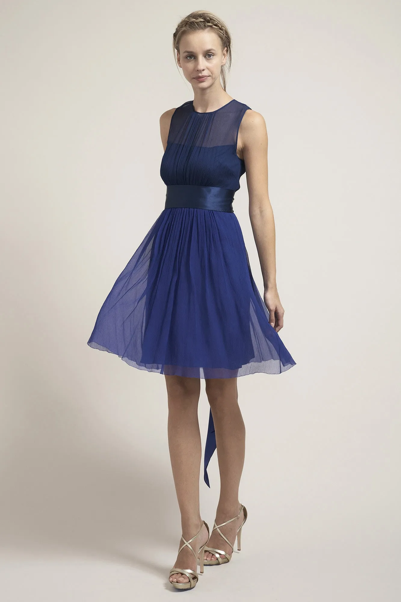 M- HB6971 Short Ethereal Bridesmaid Dress