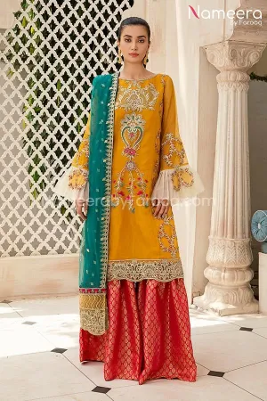 Maryum n Maria Pakistani Gharara Traditional #PF56