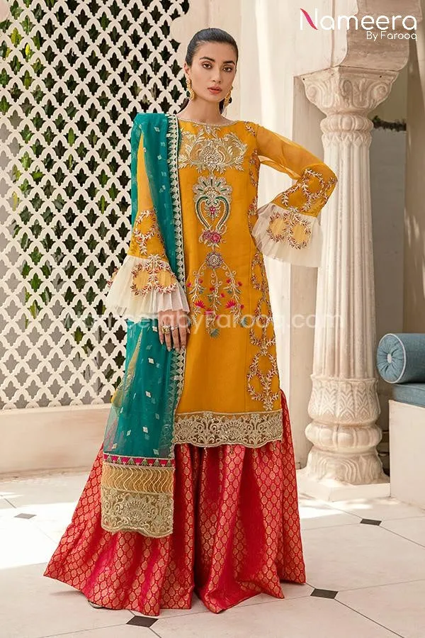 Maryum n Maria Pakistani Gharara Traditional #PF56