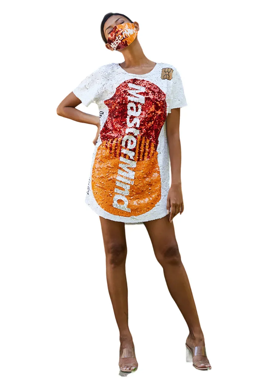 Mastermind Sequin Maxi Tee Dress